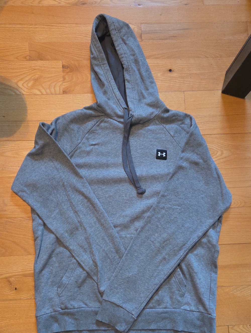 Under Armour Men's Heather Gray Rival Fleecie Hoodie Pullover